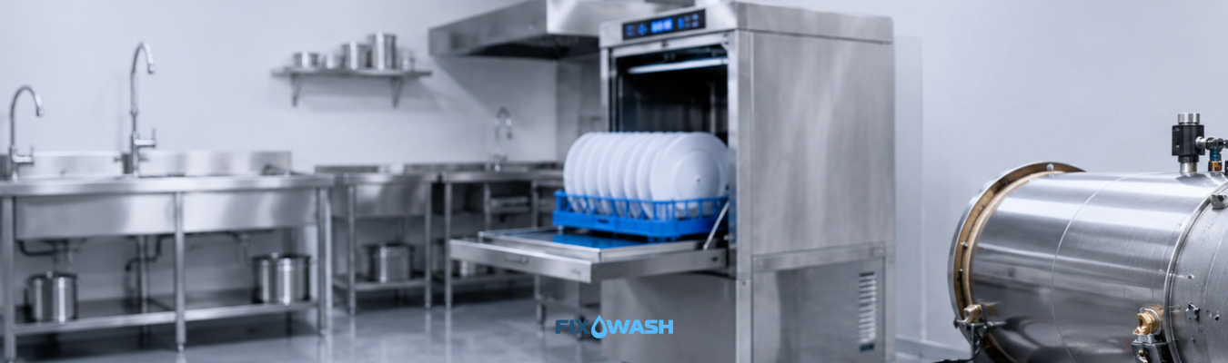 Boiler de lava-louças industrial problemas causas soluções peças e manutenção Fixwash