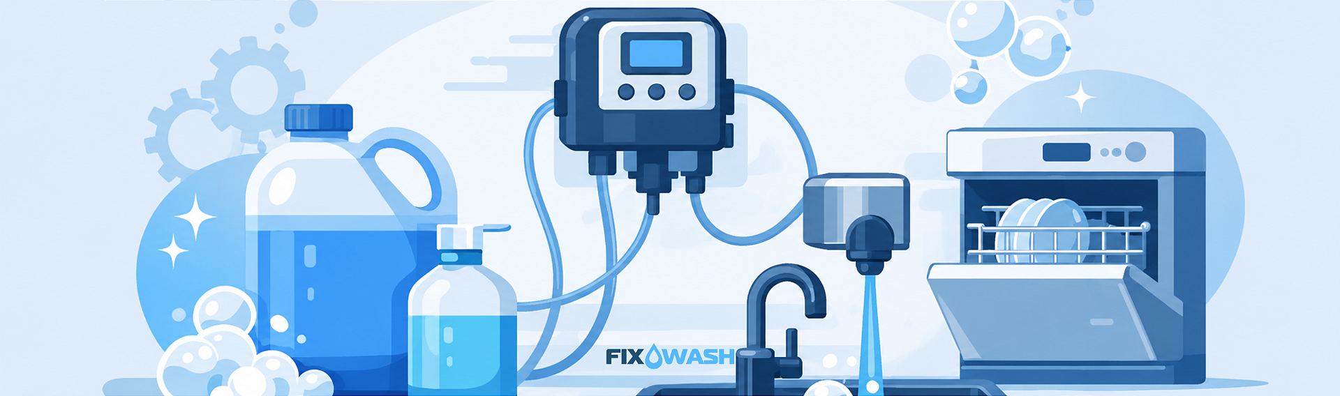Bomba dosadora de detergente para lavadora industrial Tron Fixwash