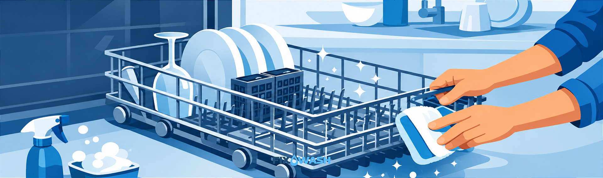 Como limpar rack de lava-louças industrial em cozinhas profissionais