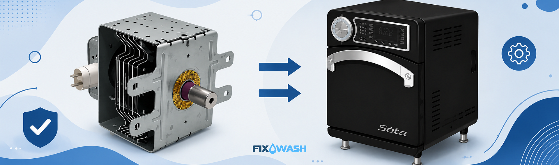 Magnetron para forno industrial TurboChef e Merrychef