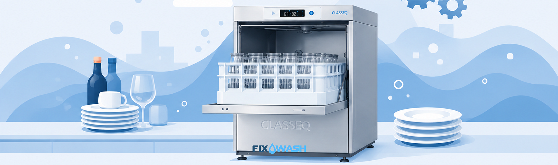 Review lava-louças Classeq para cozinha profissional peças e manutenção Fixwash
