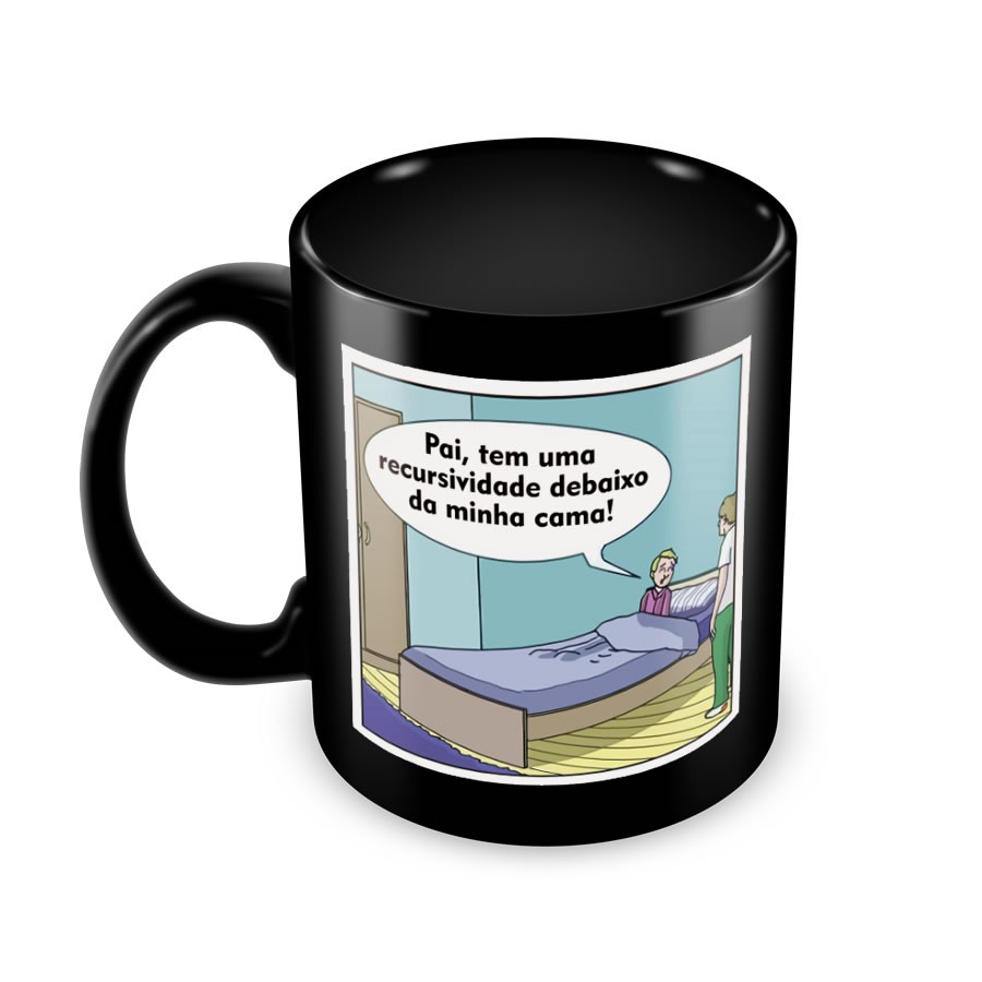 Caneca Recursividade Preta