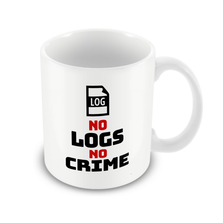 Caneca No Logs No Crime