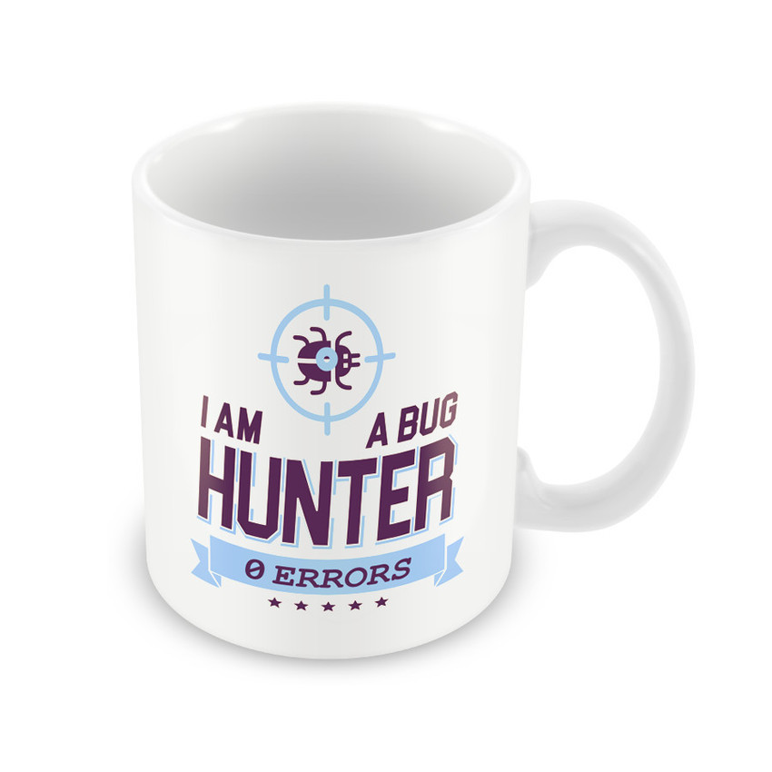 Caneca Bug Hunter Zero Errors