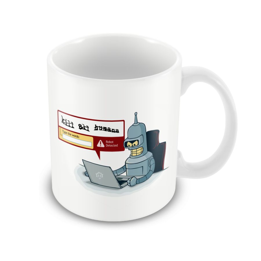 Caneca Captcha Bender Bending Rodriguez