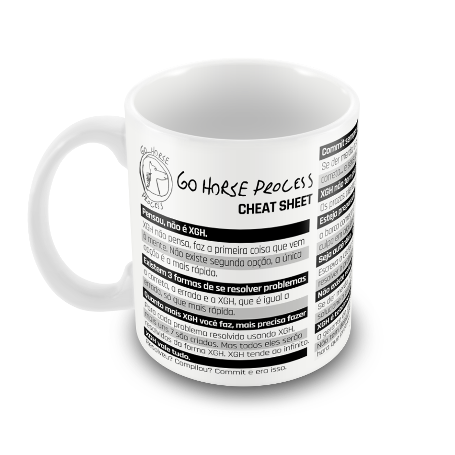 Caneca Extreme Go Horse Process Cheat Sheet