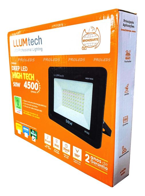 REFLETOR DEEP FIT 50W 6500K IP66 LDSMDRFFT50C11V2 - Casa do LED