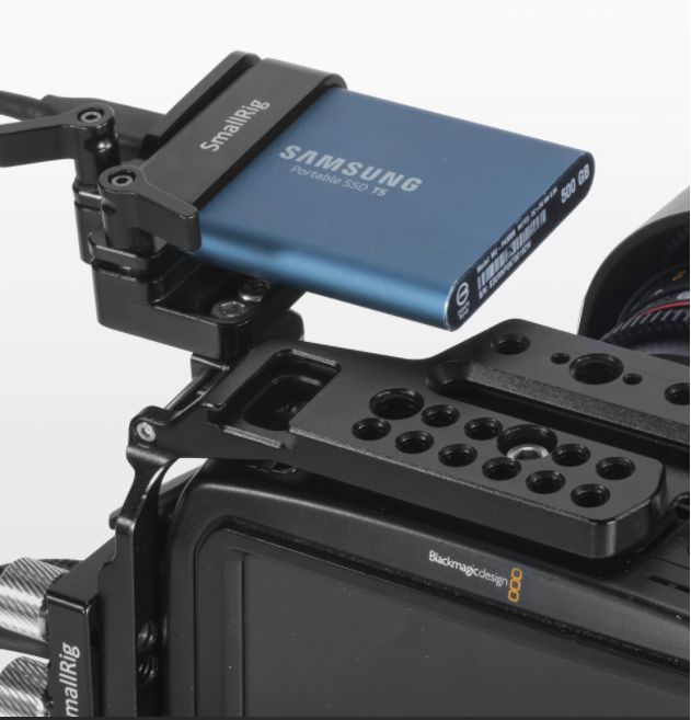 SmallRig 2245B Suporte para SSD Samsung T5 para Blackmagic 4K/6K