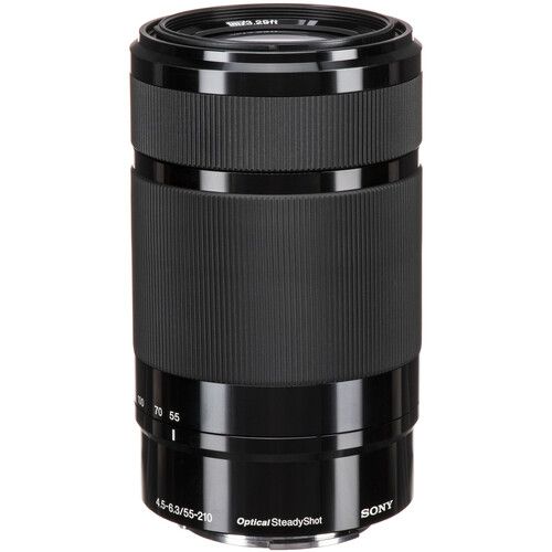 SONY E 55-210mm F4.5-6.3OSS SEL55210ブラック Lente SONY E 55-210mm f/4.5-6.3 OSS [Lente do Kit] (sem caixa