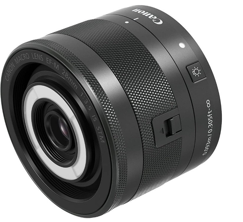 Canon キャノン EFM 28mm f/3.5 Macro IS STM Lente CANON EF-M 28mm F/3.5 MACRO IS STM - Loja dos Marios