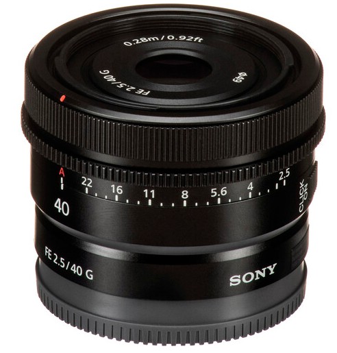 Lente SONY FE 40mm f/2.5 G - Loja dos Marios - Equipamentos de