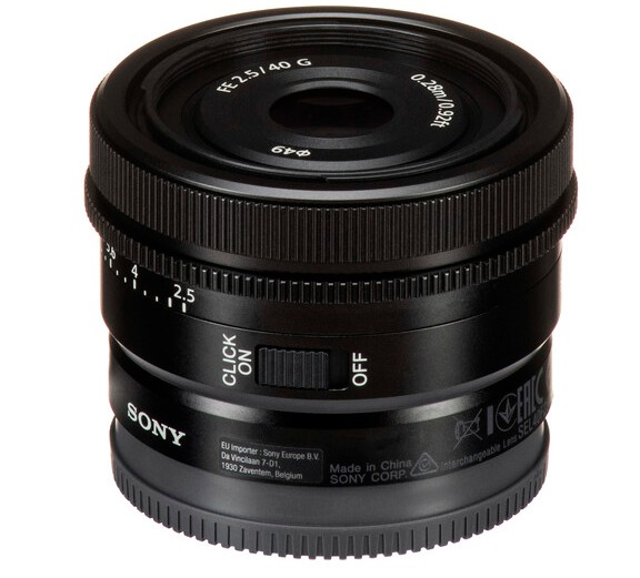Lente SONY FE 40mm f/2.5 G - Loja dos Marios - Equipamentos de