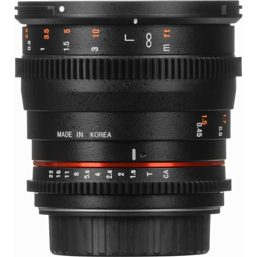 Lente ROKINON 50mm T1.5 AS UMC Cine DS para Canon EF Mount - Loja