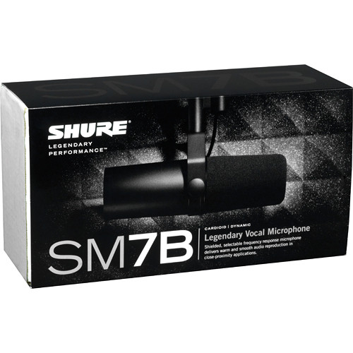 Microfone Podcast SHURE SM7B (Vocal Profissional XLR) - Loja dos