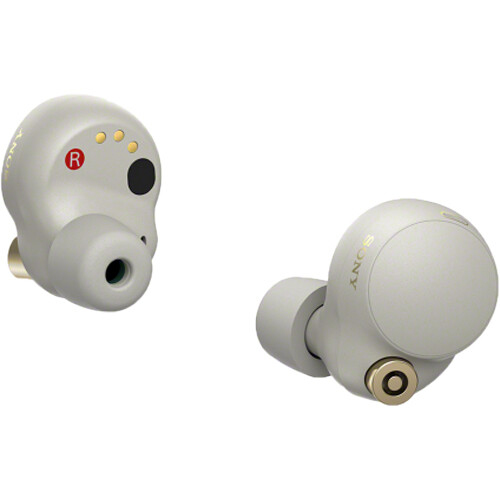 Fone de ouvido Sony WF-1000XM4 com cancelameto de ruído (Silver