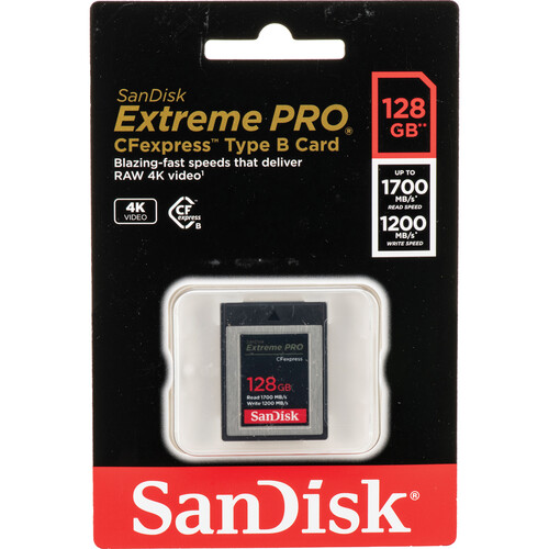 その他 SANDISK EXTREME PRO CFE TYPE B 128GB Cartão de Memória CFexpress Type B SanDisk Extreme PRO 128 GB