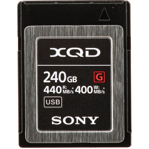 Cartão de Memória XQD 240GB Sony Serie G 440-400MB/s - Loja dos