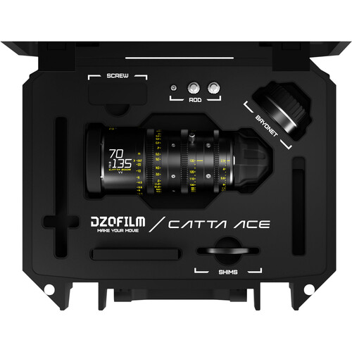 Lente DZOFilm Catta Ace 70-135mm T2.9 Cine Zoom Lens (PL/EF, Black