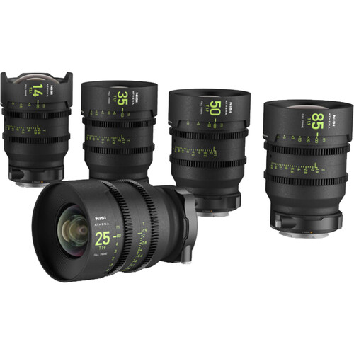 Kit Lentes NiSi ATHENA Prime T2.4/1.9 Full-Frame 14, 25, 35, 50