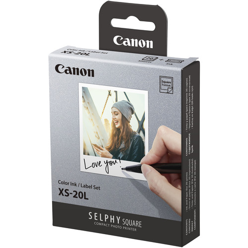 Papel Fotográfico Quadrado CANON SELPHY XS-20L (20 unidades