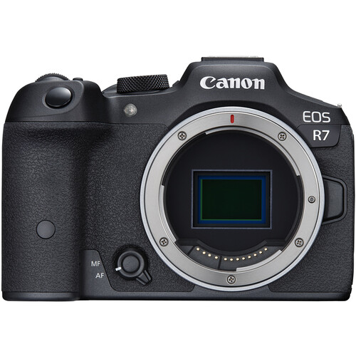 Câmera CANON EOS R7 + lente RF-s 18-150mm IS STM + Microfone (Kit