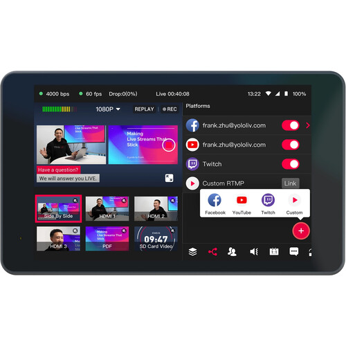 Switcher Para Livestreaming Yololiv Yolobox Pro Multi Camera