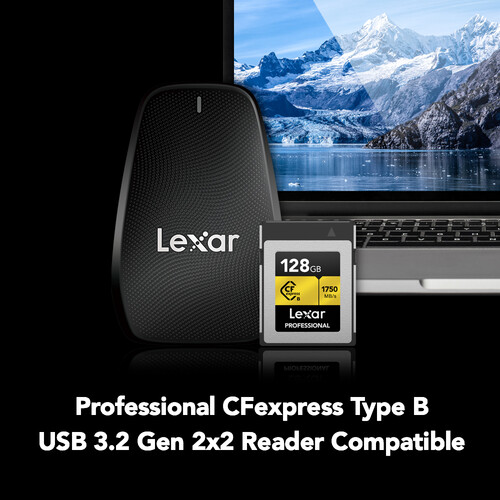 Cartão de Memória CFexpress Lexar Profissional Gold 128GB Type B