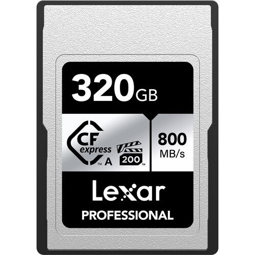 Cartão de Memória SD LEXAR 320GB CFexpress Type A (800 MB/s