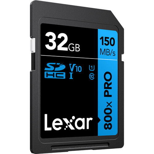 Cartão de Memória SD LEXAR 800x PRO 32 GB V30 UHS-I (150MB/s