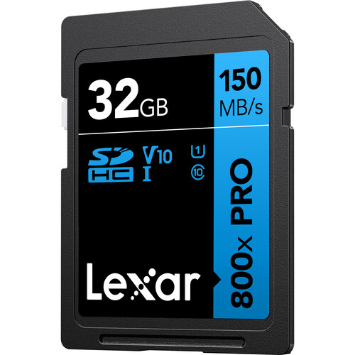 Cartão de Memória SD LEXAR 800x PRO 32 GB V30 UHS-I (150MB/s
