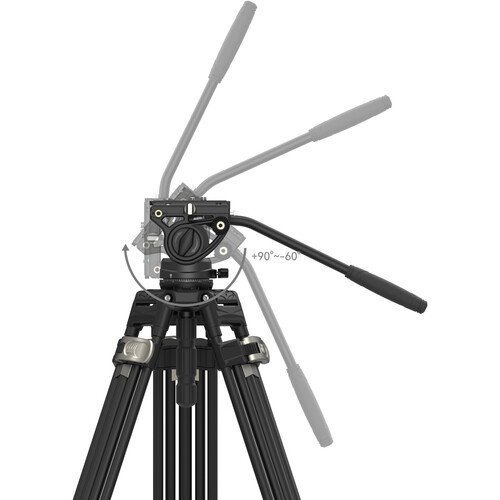 SmallRig 4163 Tripé de Alumínio Profissional AD-80 FreeBlazer