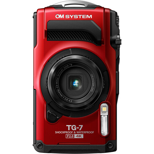 OM SYSTEM Tough TG-7 RED レッド Câmera digital OM SYSTEM Tough TG
