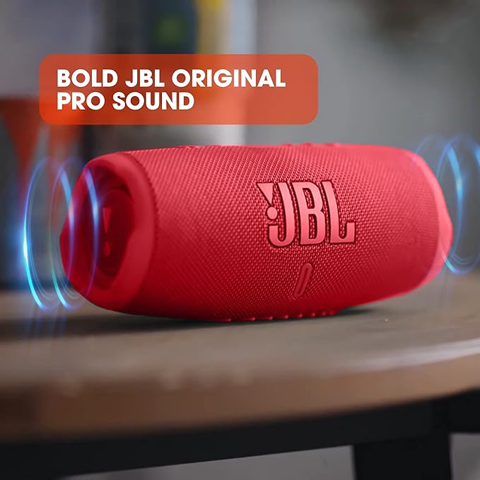 Caixa de som portátil JBL Charge 5 (Red) - Loja dos Marios
