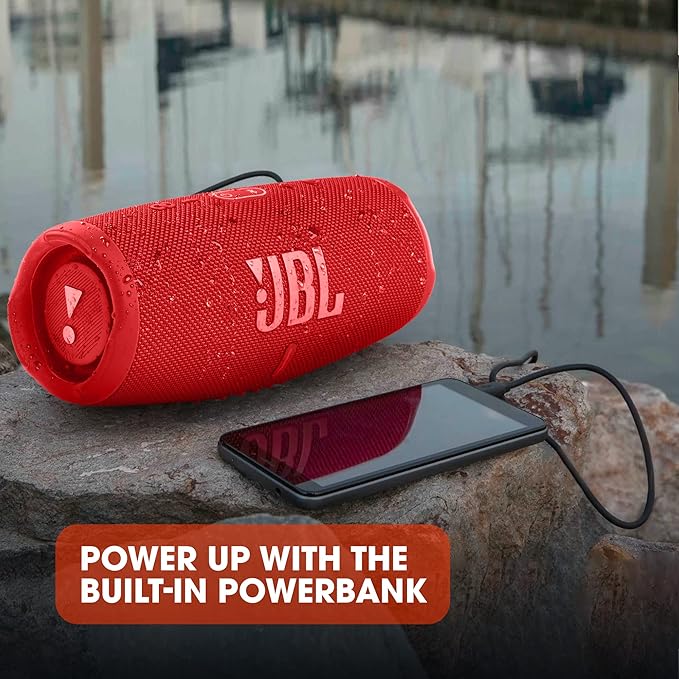 Caixa de som portátil JBL Charge 5 (Red) - Loja dos Marios