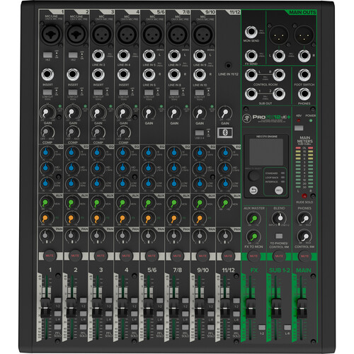 Mackie ProFX12v3+ Mixer analógico de 12 canais com FX integrado