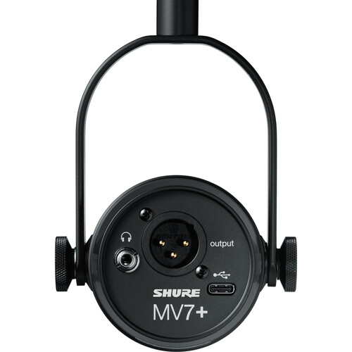 SHURE MV7+ (Microfone Podcast XLR e USB-C) - Loja dos Marios