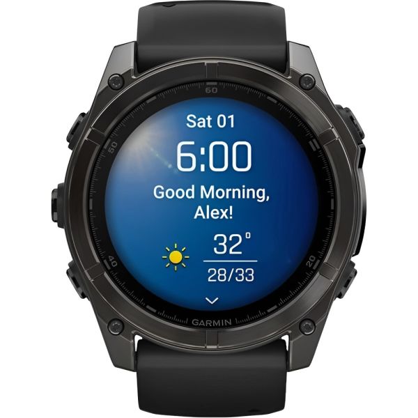 Smartwatch Garmin Fenix 8 Sapphire 51mm (Carbon Gray/Black) - Loja