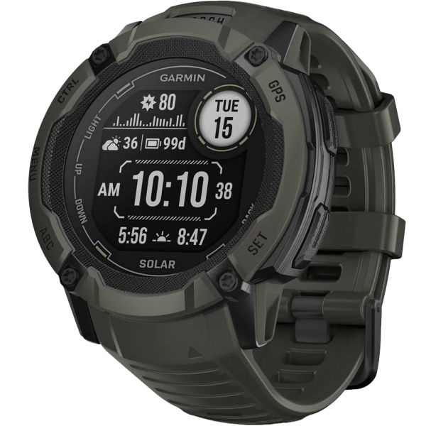 GARMIN INSTINCT 2X DUAL POWER モス GARMIN ガーミン(GARMIN) Instinct 2X Dual Power Moss タフネスGPS
