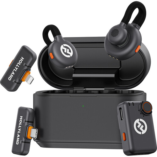 Microfone de lapela sem fio HOLLYLAND LARK M2S Ultimate Combo