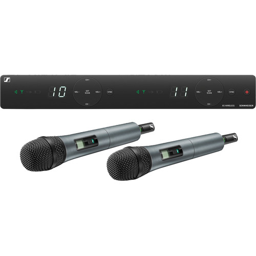 Conjunto Sennheiser XSW 1-825 Dual-Vocal com dois microfones de