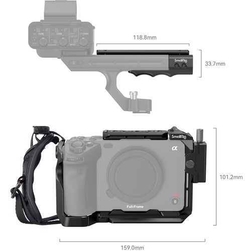 SmallRig 4184 Cage para Câmera Portátil para Sony FX30 e FX3