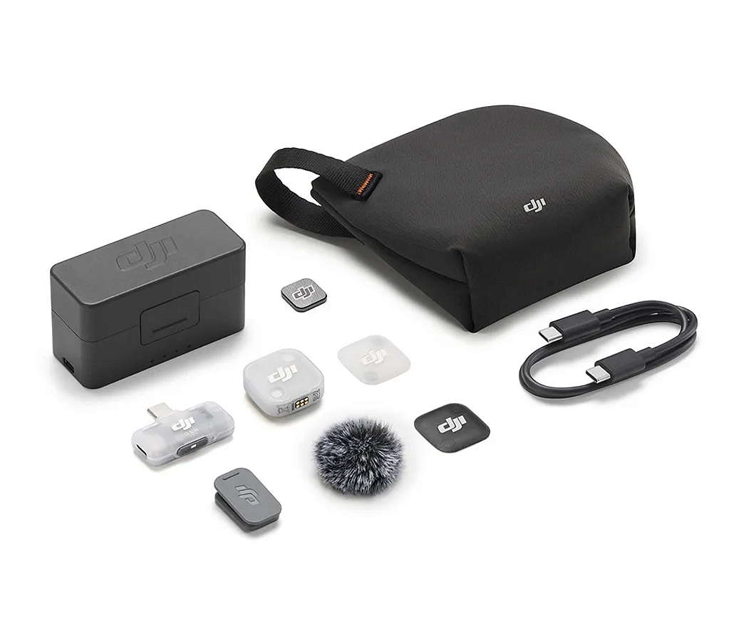Microfone DJI Mic Mini 2 (1 TX + 1 RX USB-C + 1 Case de