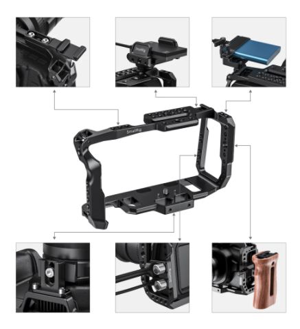 SmallRig 2203B Cage para BlackMagic Pocket CC 4k e 6k - Loja dos
