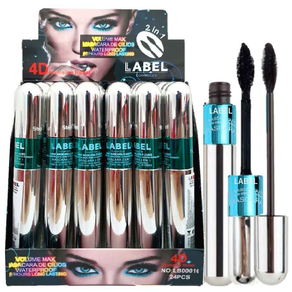 Lashcend、BELIFTY 2本セット Label - Mascara de Cilios 2 em 1 a Prova Dagua - 24 Unid