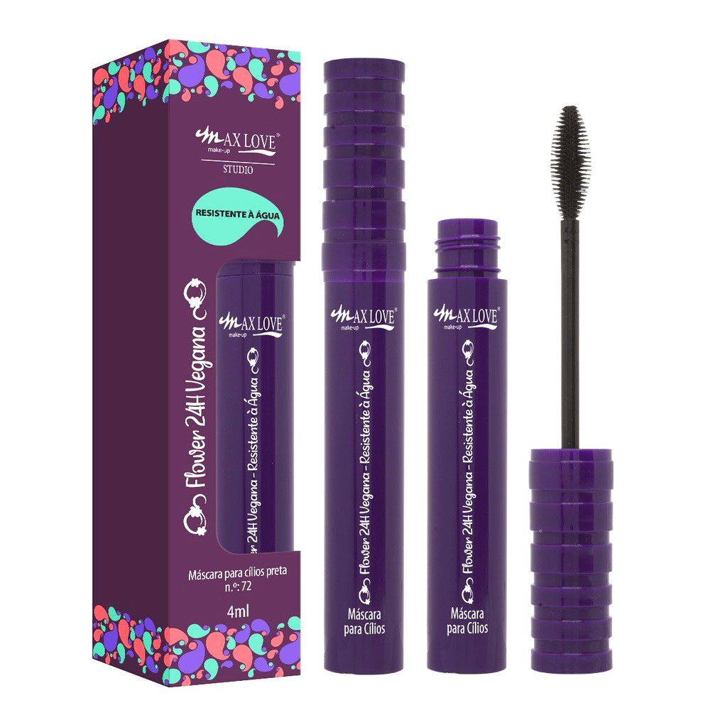 Max Love - Mascara Cílios Resistente a Agua Super Volume N72 (Nova