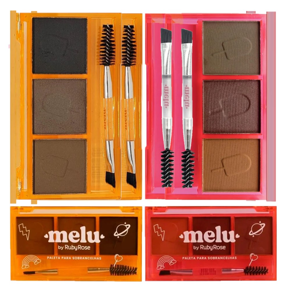 Kit para Sobrancelhas Ruby Rose HB571 em Atacado - Box C/24 Unid