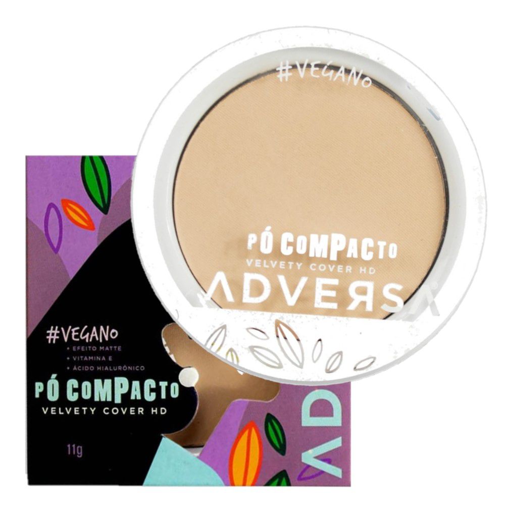 Adversa - Pó Compacto Velvety Cover HD - Distribuidora JCF