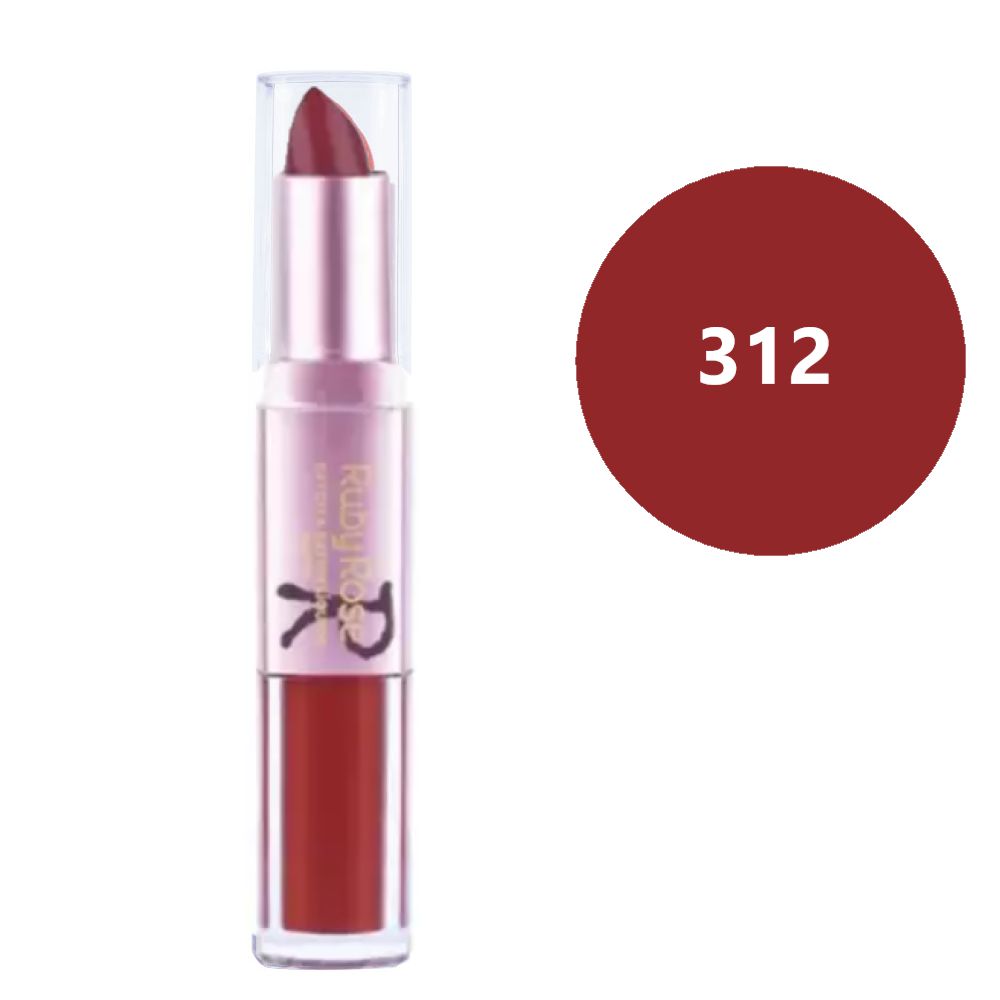 Ruby rose - Batom Matte 2 em 1 HB8606M - Variado - Distribuidora