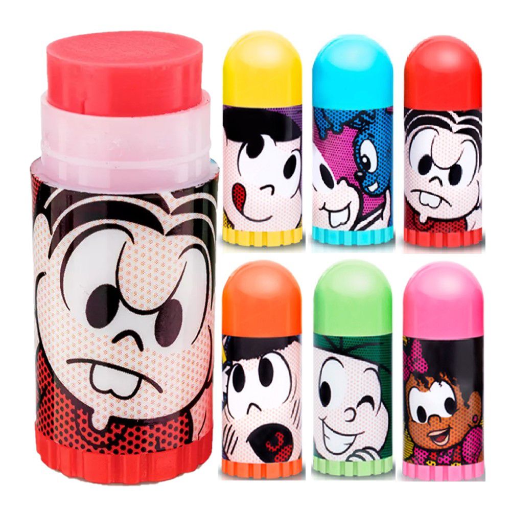 Turma Da Monica - Protetor Labial Infantil TMML72 - Kit C/6