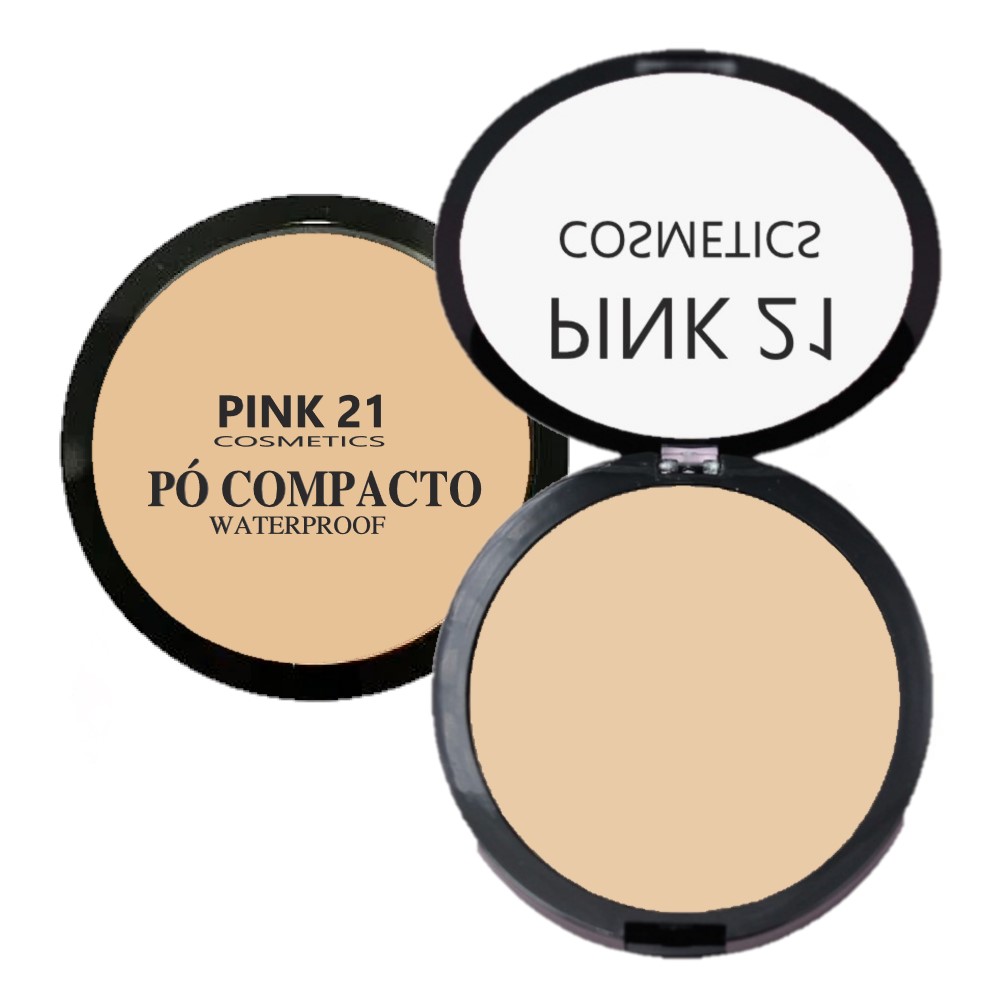 Pó Facial Compacto Prova Dagua Cores Claras Pink 21